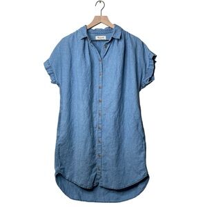 Madewell Blue Denim Shirt Dress